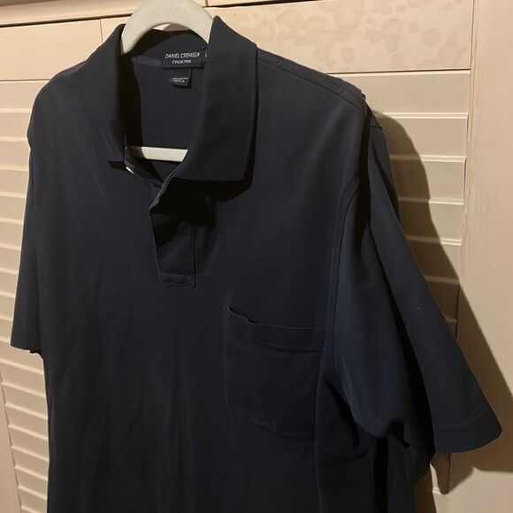 Daniel Cremieux Navy Blue Polo Top - Picture 3 of 4